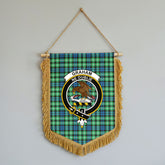 Graham of Montrose Ancient Tartan Crest Wall Hanging Banner - Wood Pole